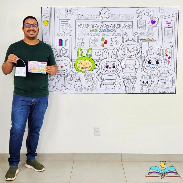 Painel - Volta às Aulas - Labubu