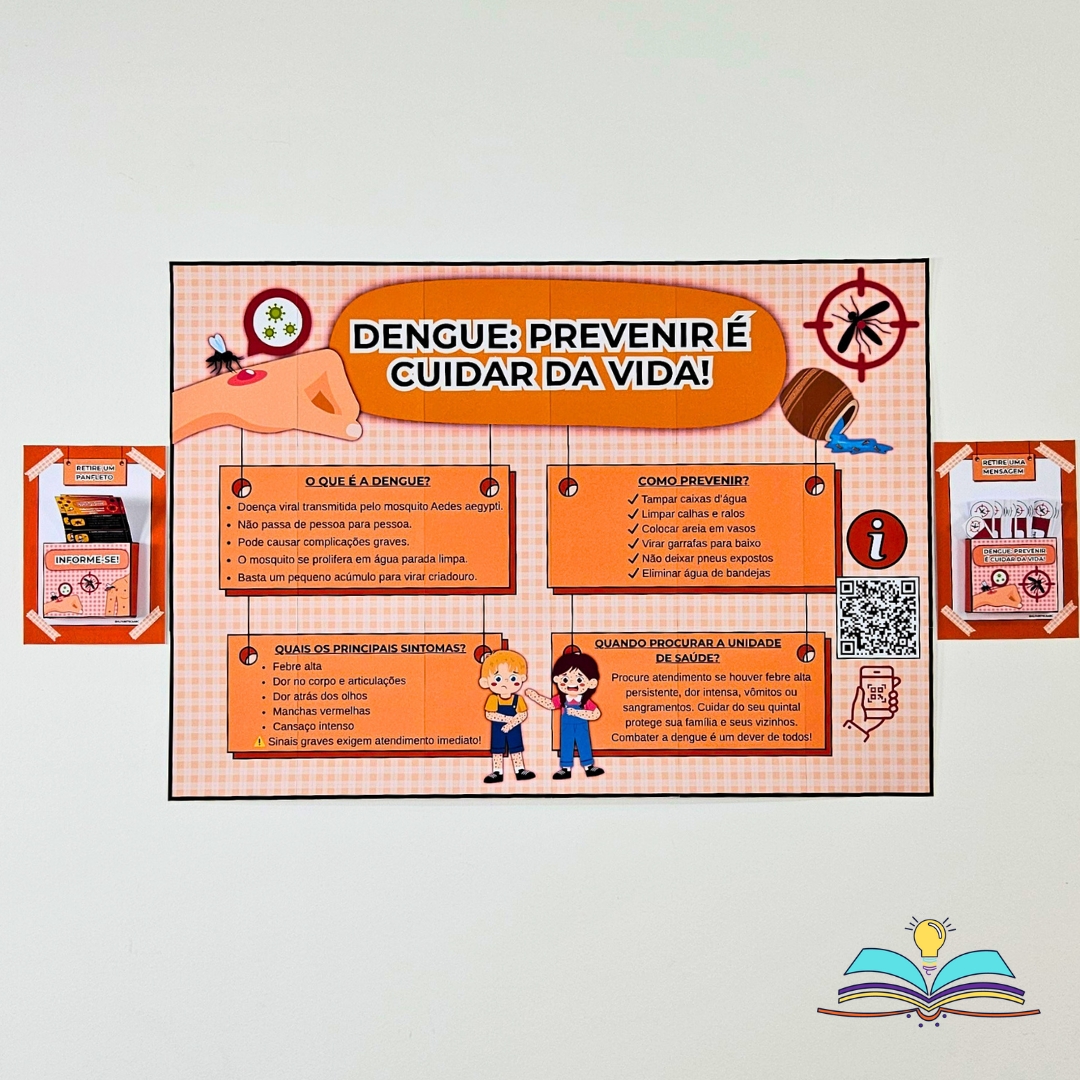 Painel de conscientização para prevenir a dengue