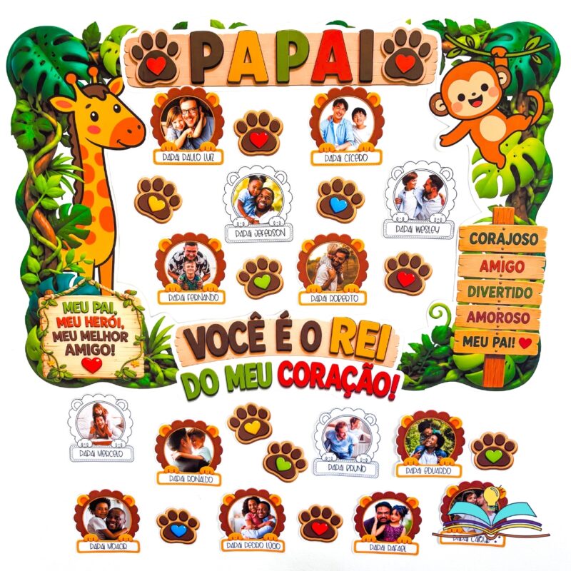 Lembrancinha com o tema Dia dos Pais, ideal para criar uma homenagem personalizada, com proposta de pintura, escrita e expressão afetiva para a Educação Infantil e o Ensino Fundamental.